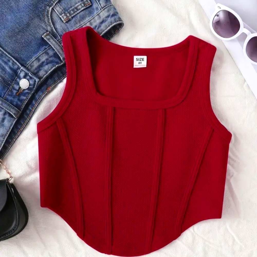SHEIN Red Women's Tank Top